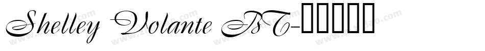 Shelley Volante BT字体转换